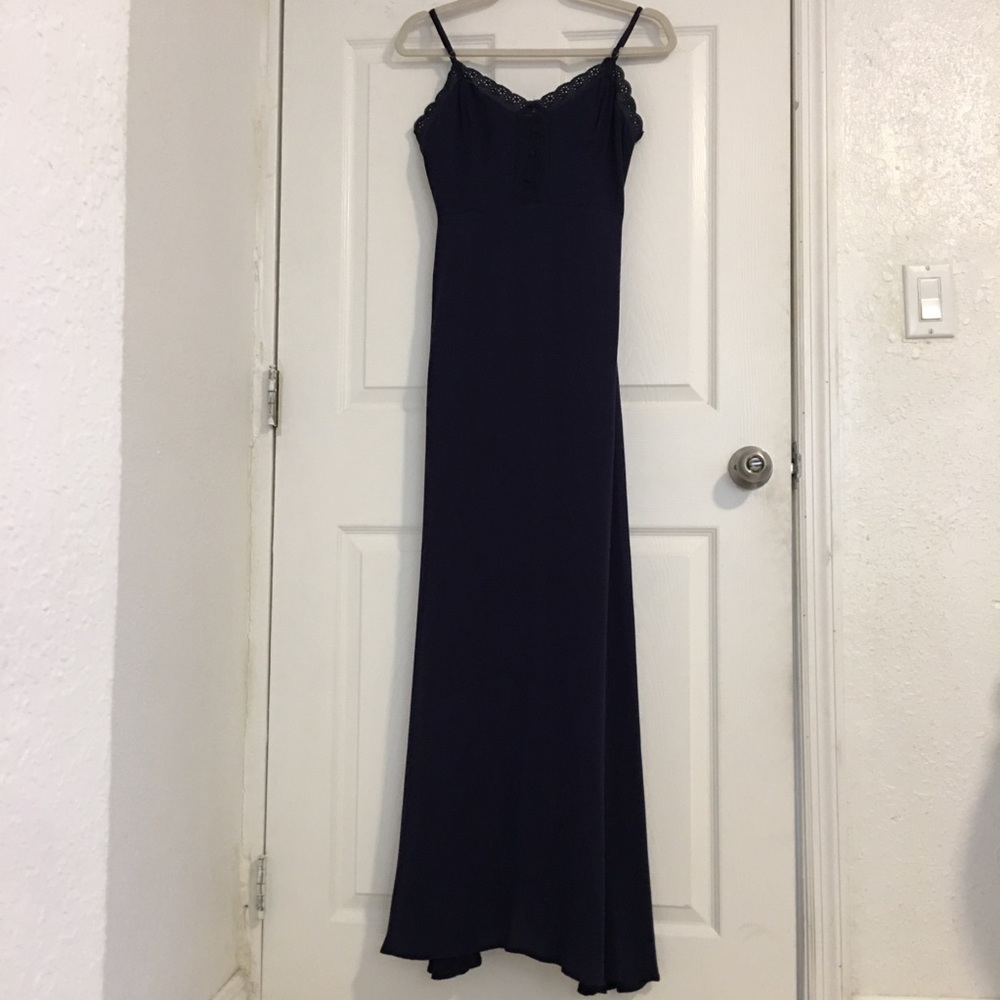 Forever 21 Maxi Navy Dress - S